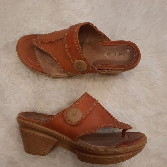 Garnet Hill Sanita Clog Sandal Leather - Picture 3 of 13